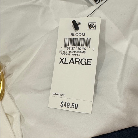 INC White Wrap Halter Top XL | Spring Peplum Blouse NWT - Picture 5 of 5